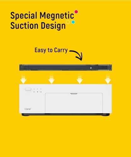 Liene M100 4x6'' Photo Printer, Phone Printer 100 Sheets & 3 Cartridges, Full-Color Photo, Portable Instant Photo Printer for iPhone Android, Thermal Dye Sublimation, Wi-Fi Picture Printer 100 Papers B09XHYNHB2