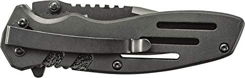 Smith & Wesson Accessories Extreme Ops SWA24S 7.1in S.S. Folding Knife with 3.1in Serrated Clip Point Blade and Aluminum Handle for Outdoor