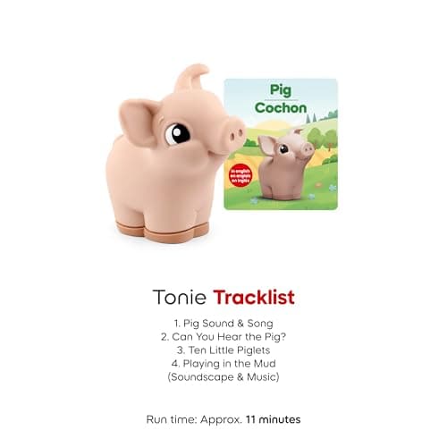 Toniebox 2 My First Farm Bundle for Kids 1+ with Soft and Squeezable Cow, Horse, and Pig - Sunset Red B0FJ2ZY48J