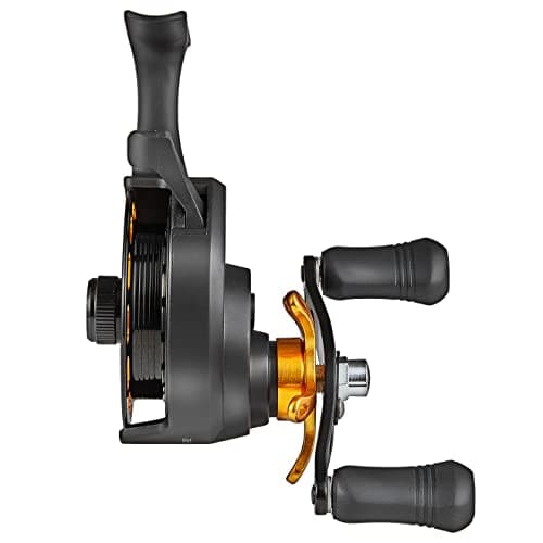 Bigchub Inline Ice Fishing Reel, CNC Machined Aluminum Spool, 3+1 Ball Bearings, 2.8:1 Gear Ratio, Ultra Smooth, Adjustable Star Drag, Freespool, Magnetic Drop System