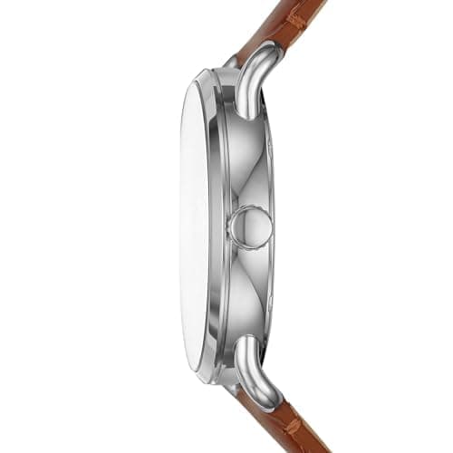 Fossil Men's Copeland Quartz Stainless Steel and Leather Three-Hand Watch