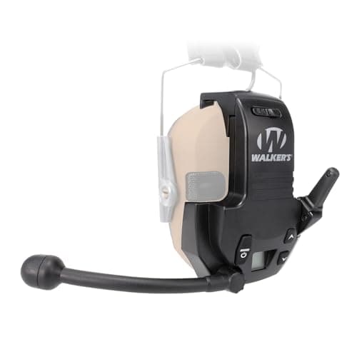 WALKER'S Razor Walkie Talkie Attachment - 22 Channels 3 Miles Range Distance Voice-Activated Handsfree Communication Device for Razor Shooting Muffs, 3 AAA Batteries Included