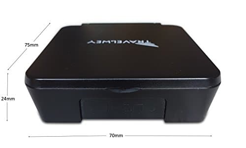 Digital Travel Alarm Clock - No Bells, No Whistles, Simple Basic Operation, Loud Alarm, Snooze, Small and Light, ON/Off Switch, 2 AAA Battery Powered, Black