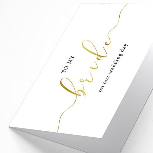 Spercy To My Bride on Our Wedding Day Card, Wedding Card for Bride, to My Wife on Our Wedding Day Card