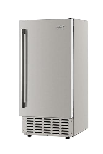 KoolMore 15 in. Built-in Residential Pearl Ice Nugget Maker, 66lb /Day with Drain Pump in Stainless-Steel, ETL Listed (KM-BIM66-NSS)