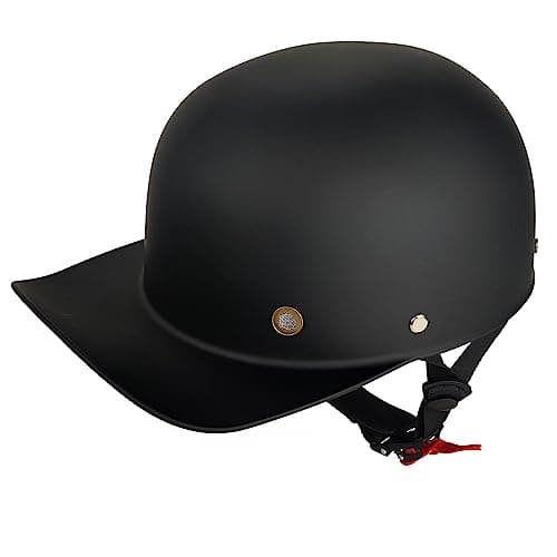Vintage Motorcycle Helmet Men and Women Adults Open-Face Motorbike Helmets Retro Half Helmet Fashion Baseball Cap Casco DOT Approved