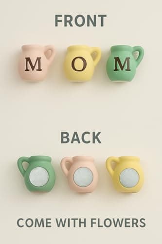 Mini Vase Magnets for Fridge - Christmas Mom Gifts from Daughter, Unique Birthday Gifts for Mom from Son, B0FCFN5RYC