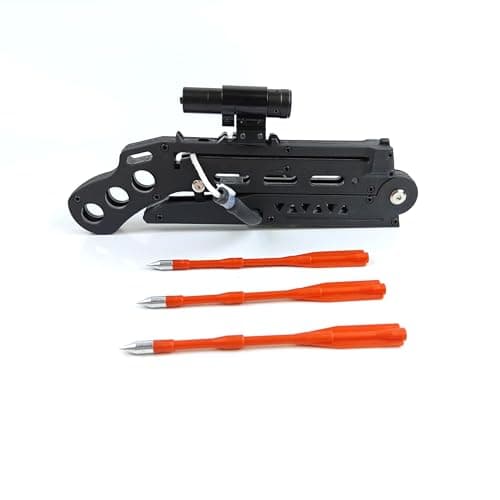 Tactical Pistol Crossbow, Self Opening Crossbow, Recurve Bow Equipped with 15 Aluminum Arrows
