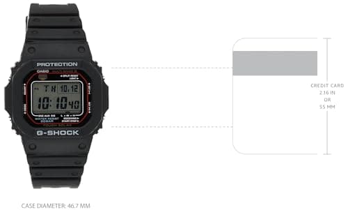 Casio G-Shock GW-M5610U-1 Men's Solar Black Resin Sport Watch
