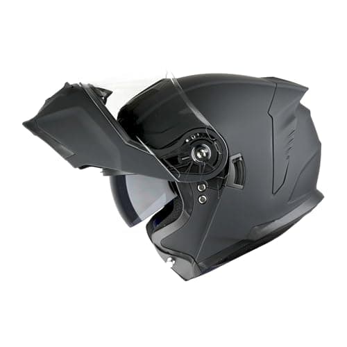 1Storm Motorcycle Street Bike Modular/Flip up Dual Visor Sun Shield Full Face Helmet HJK920