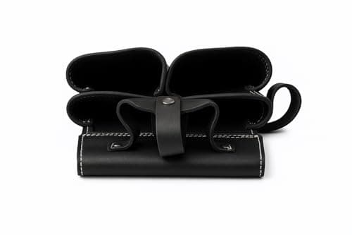 LAUTUS Oil Tanned Leather Tool Pouch Bag with Tape Measure Holder |Brown |Carpenter, Construction, Framers, Handyman | Construction Grade Leather|