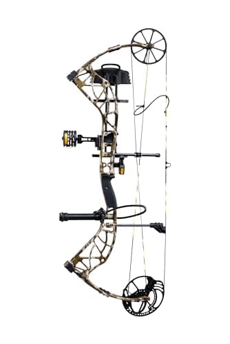 Bear Archery Adapt 2 Ready to Hunt Compound Bow Archery Set with Archery Accessories Including IMS V-Biscuit Rest, 4 Pin Sight, & Stabilizer, 24”- 31” Draw Length, Up to 320 FPS
