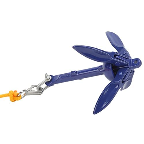 Marine Aluminium Foldable Kayak with Yellow Rope for Fishermen