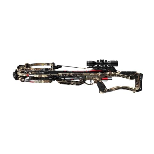 Barnett Whitetail Pro STR Crossbow, with 4x32mm Multi-Reticle Scope, Arrows, Lightweight Quiver