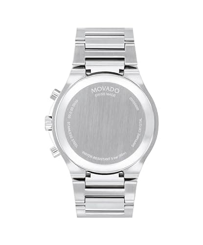 Movado SE Men's Sport Watch - Swiss Quartz Chronograph Movement, Stainless Steel Link Bracelet - 5 ATM Water Resistance - Luxury Fashion Timepiece for Him - 42mm