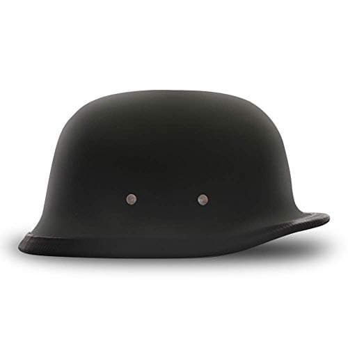 Daytona Helmets German Style Novelty Motorcycle Helmet - Timeless Classic Design, Comfortable Padded Liner, Adjustable Leather Chin Strap- Perfect Biker Accessory for Men & Women