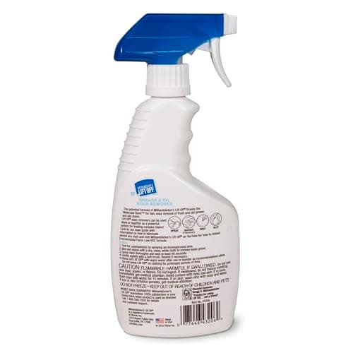 Motsenbocker’s Lift Off 43206 16-Ounce Grease and Oil Stain Remover Spray Eliminates Tough Stains on Carpets Fabric and Upholstery Use as Pre-Wash Laundry Treatment, clear