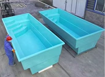 Portable Swimming Pool Easy to Set up and Perfect for Backyard funcustom Large Big Size 5.85 X 2.2m Private Luxury Swim Pool frp Shell Design piscinas inground Fiberglass Outdoor Swimming Pools