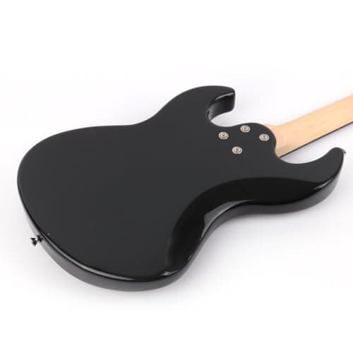 Demusea Short Scale 36 Inch 3/4 Electric Mini Guitar Black Color For Beginner Starter Travel Portable Practic With Gig Bag And Strap Phoenix Body Maple Neck SSS Pickups
