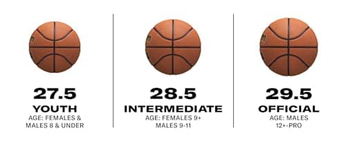 Wilson NCAA Street Shot Basketballs - 29.5", 28.5", 27.5"
