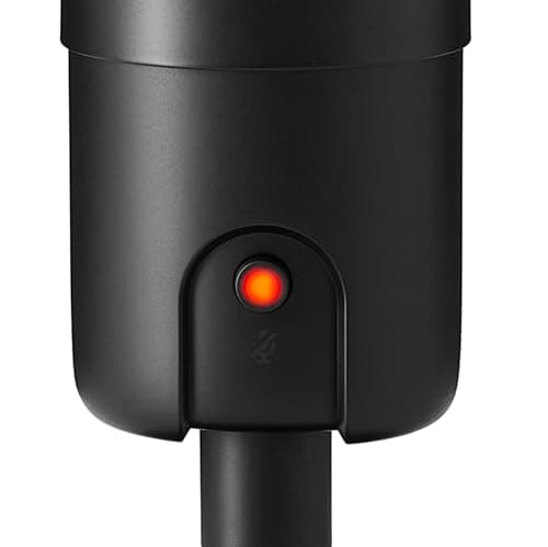 Amazon Basics USB Condenser Microphone for Streaming, Recording, and Podcasting on PC, Plug and Play, Cardioid Pickup, Adjustable Stand with 360° Rotation, 5.8 x 3.4 inches, Black