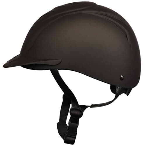 OVATION Adult Deluxe Schooler Riding Helmet - Lightweight Breathable Adjustable Equestrian Safety Helmet w/Removable Liner