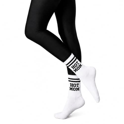 Hot Moms Socks for Women, Funny New Mom Gift B0FHX1GS22