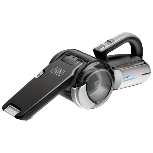 BLACK+DECKER dust buster PIVOT VAC Handheld Vacuum Cordless, Car Vacuum Portable Rechargeable, Extendible Crevice Tool and 200 Degree Pivoting Nozzle, Strong Suction, Lightweight (BDH2000PL)