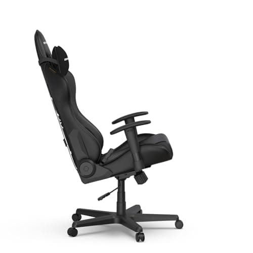 DXRacer Formula L Ergonomic Gaming Chair for Adults, Reclining Video Office Computer Chair with Lumbar Support and Headrest, Racing Style Height Adjustable (PVC Synthetic Leather, Zero)