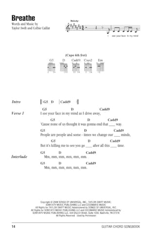 Taylor Swift Guitar Chord Songbook | 3rd Edition with 44 Songs, Lyrics and Chord Diagrams | Play Love Story, Shake It Off and You Belong with Me | Sheet Music for Guitarists