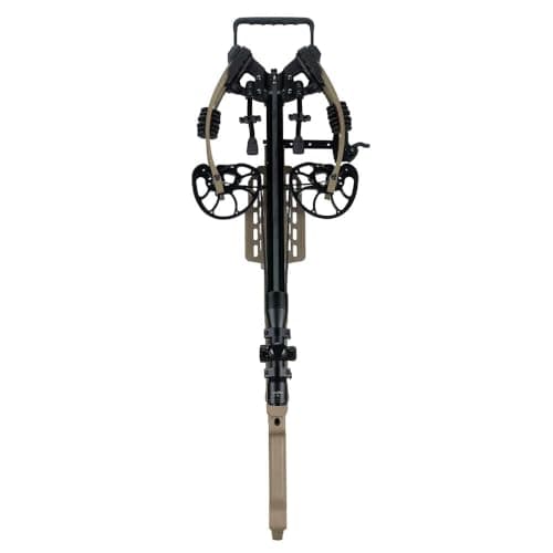 Xpedition Archery Xpedite 420 Crossbow with Rope and Crank Cocking Device, Compound Crossbow Package with Illuminated 4X32 Scope, 420 Feet Per Second