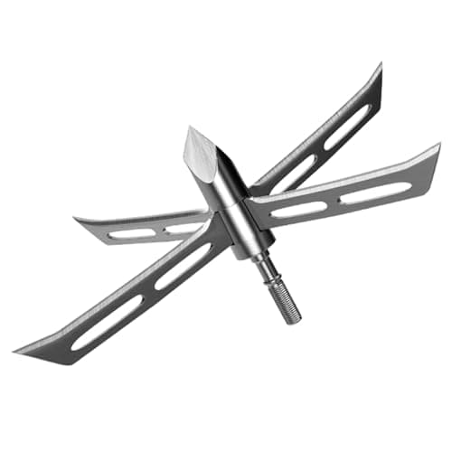 Archery Broadheads, 3PCS 4 Fixed Blade Turkey Hunting Broadheads 200Gr Arrowhead Stainless Steel Bow and Arrow Hunting Tips