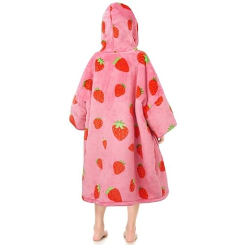 Narecte Kids Hoodie Blanket Birthday Gifts for Girls Year Old Girl Toddler Wearable Blanket Hoodie Kids Oversized Ideas Teen