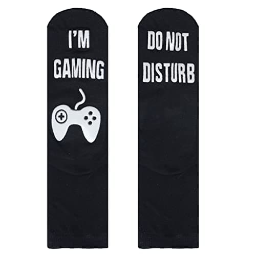 NDLBS Funny Christmas Gifts Novelty Gaming Socks Christmas Stocking Stuffers for Men Teens Boys Kids Him Adult Xmas Gifts