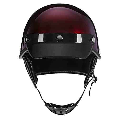 Motorcycle Retro Half Helmet Bicycle Scooter Moped Jet Motorbike Helmet DOT Certified