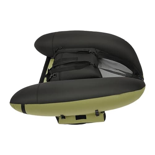 Inflatable Fishing Float Tube, Fishing Belly Boat with Boat Oar, Pump, Storage Bag, Adjustable Straps, Fishing Float Tube for Angling, 286.6LBS Load Capacity