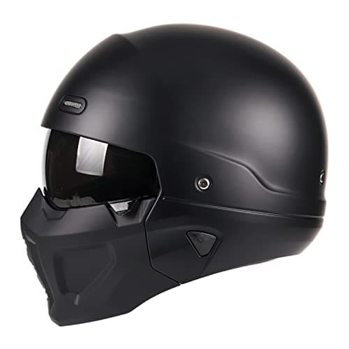 Open Face Full face Helmet Motorcycle Modular Helmets for Unisex-Adult Street Bike Cruiser Scooter DOT Approved
