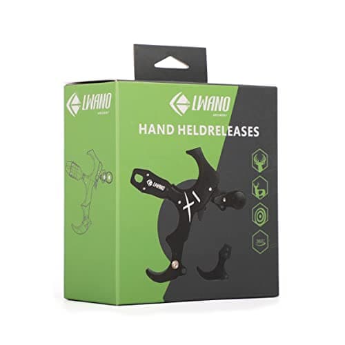 LWANO X1 Compound Bow Thumb Bow Release, 3&4 Finger Grip Adjustable Archery Release Aids