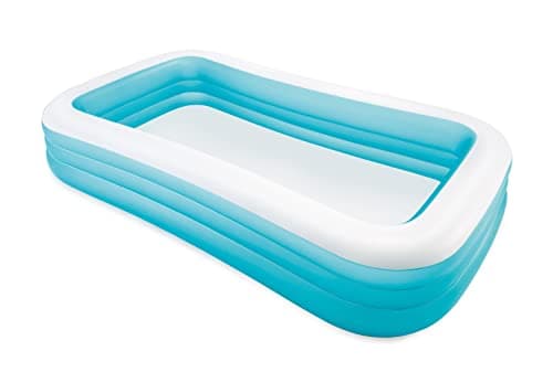 INTEX 58484EP Swim Center Inflatable Family Pool: 277 Gallon Capacity – 120" x 72" x 22" – Blue