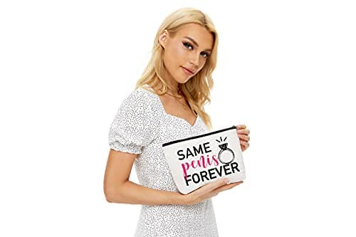 Blue Leaves Fun Bridal Shower Gifts,Fun Engagement Gifts,Bridal Shower Gifts for Bride,Bachelorette Party Gifts- Toiletry bag, Makeup Bag Gifts