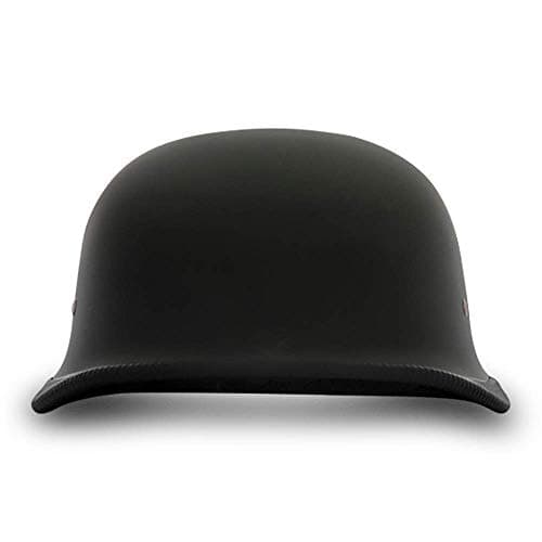Daytona Helmets German Style Novelty Motorcycle Helmet - Timeless Classic Design, Comfortable Padded Liner, Adjustable Leather Chin Strap- Perfect Biker Accessory for Men & Women