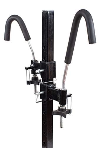 MaxxHaul Platform Bike Rack for 2 Bikes - Hitch Mounted Tray Carrier for SUV, Van, & Truck - Adjustable Tire Cradles & Foam Padded Hooks - Fits 2" Class III & IV Hitches (50027)