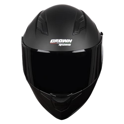 F-700 Full Face Motorcycle Helmet for Adults, DOT FMVSS 218 Certified Street Bike Helmet with Tinted Shield, Clear Replacement Visor and Removable Liner