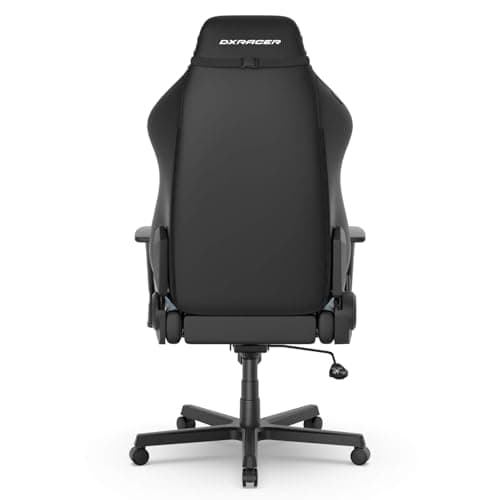 DXRacer Drifting L Ergonomic Video Gaming Chair with Lumbar Support and Headrest, Office Reclining Computer Chair for Adults, Racing Style Height Adjustable (EPU Leatherette, Black Blue)