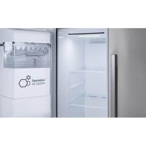 LG 27 cu. ft. Side-by-Side Standard Depth Slim in Door Ice and Water Dispenser in PrintProof Stainless Steel Wi-Fi Enabled LS27T3230S