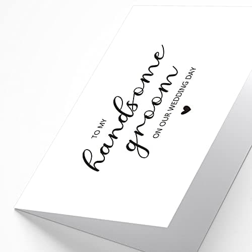 To My Husband on Our Wedding Day Card, To My Groom Card, Wedding Card to Husband