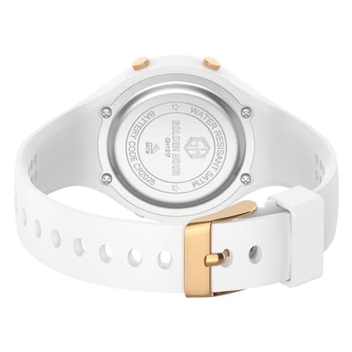 GOLDEN HOUR Waterproof Sport Women's Digital Chronograph Silicone Strap Watch