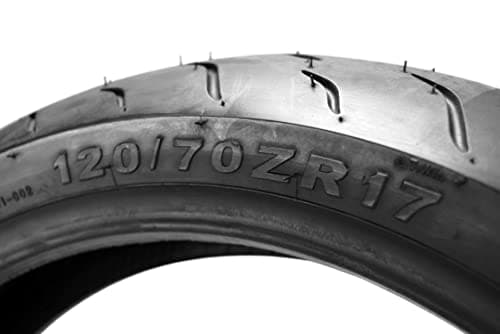 Kenda KM1 (KM001) 120/70ZR17 Front (58W) & 180/55ZR17 Rear (73W) Tires for Sport Touring Motorcycles, Radial with High-Speed Stability & Excellent Wet Grip w/Keychain (120/70-17) (180/55-17) (2-Pack)