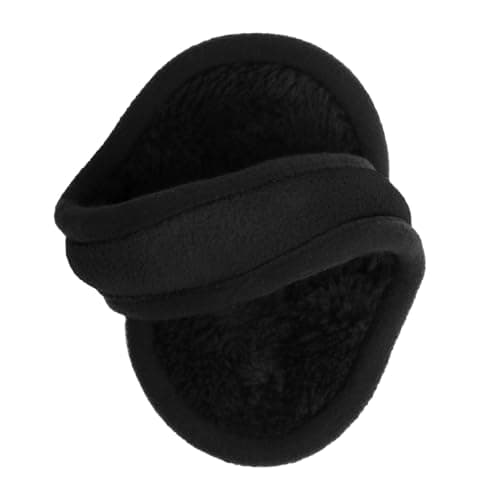 Timberland Men’s Foldable Tree Logo Ear Muffs - One Size, Soft Inner Cushion for Warmth, Easy to Carry, Cold Weather Fit