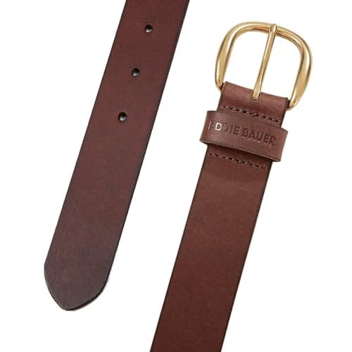 Eddie Bauer Women's Casual Leather Belts with Durable Metal Buckle